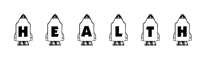 101! Countdown ta Blast Off!  Free Fonts Download