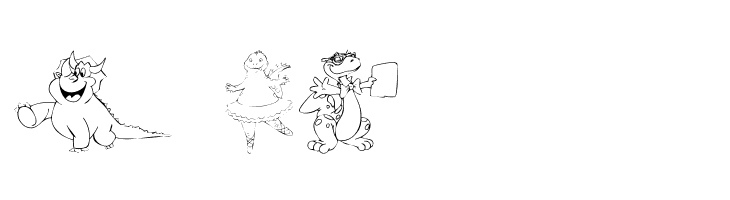 101! Cute DinoZ  Free Fonts Download