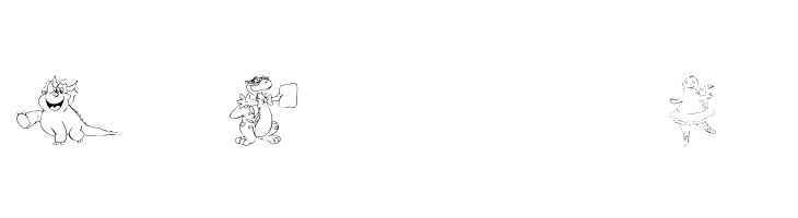 101! Cute DinoZ  Free Fonts Download