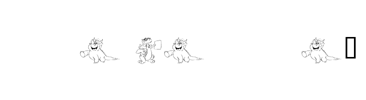 101! Cute DinoZ  Free Fonts Download