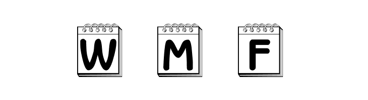 101! Day Planner  Free Fonts Download