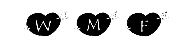 101! Hearts  Free Fonts Download