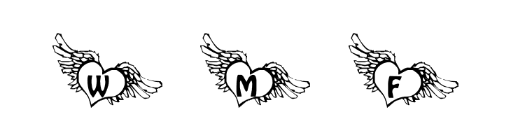 101! If My Heart Had WingZ  Free Fonts Download