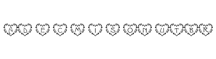 101! Just Anuther Heart Font  Free Fonts Download