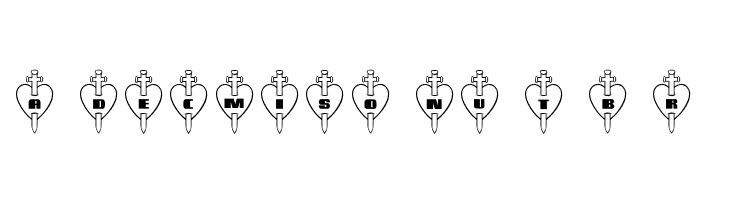 101! Thru My Heart  Free Fonts Download