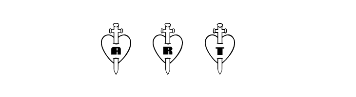 101! Thru My Heart  Free Fonts Download