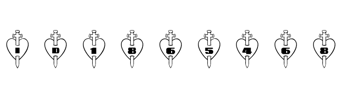 101! Thru My Heart  Free Fonts Download