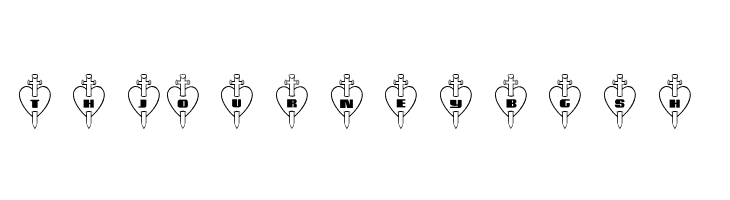 101! Thru My Heart  Free Fonts Download