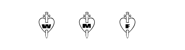 101! Thru My Heart  Free Fonts Download