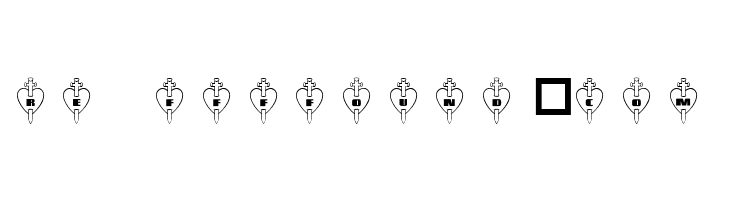 101! Thru My Heart  Free Fonts Download