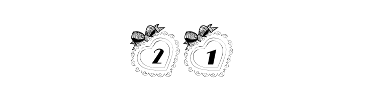 101! U Decorated My Heart  Free Fonts Download