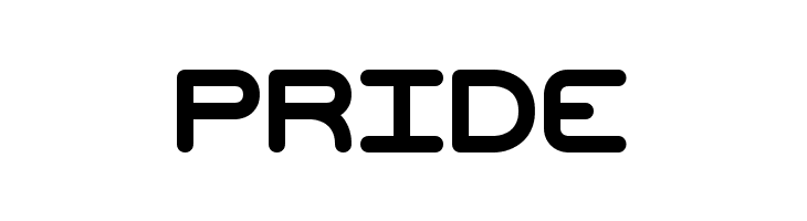 PRIDE Mishmash BRK Font
