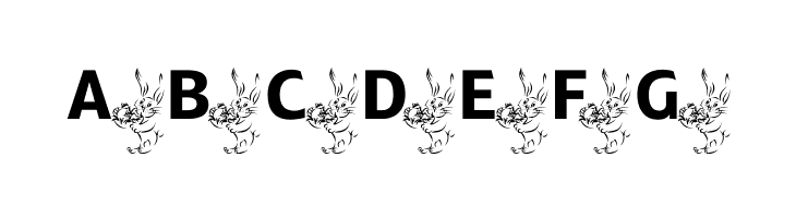 ADFBEasterBunny  Free Fonts Download