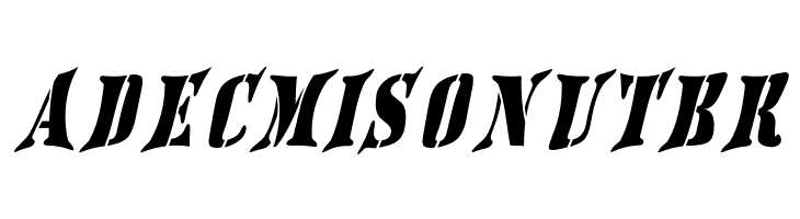 AustralianFlyingCorpsStencilSF  Free Fonts Download