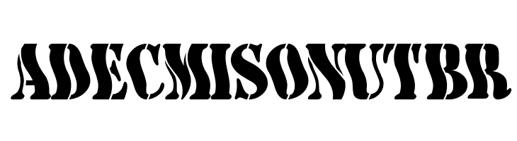 AustralianFlyingCorpsStencilE  Free Fonts Download