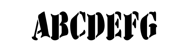 AustralianFlyingCorpsStencilD  Free Fonts Download