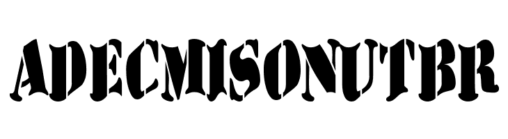 AustralianFlyingCorpsStencilD  Free Fonts Download