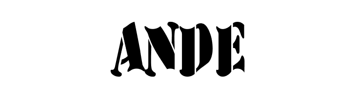 AustralianFlyingCorpsStencilD  Free Fonts Download