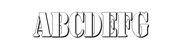 AustralianFlyingCorpsStencilSh  Free Fonts Download