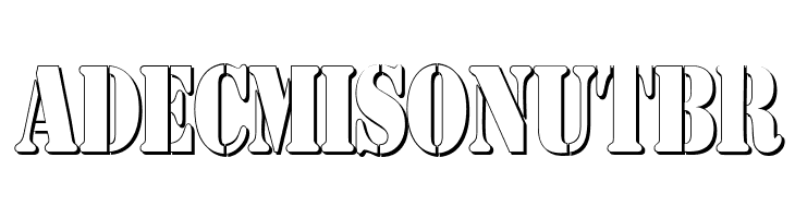 AustralianFlyingCorpsStencilSh  Free Fonts Download