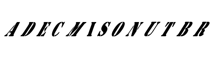 AustralianFlyingCorpsStencilB  Free Fonts Download