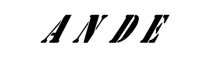 AustralianFlyingCorpsStencilB  Free Fonts Download