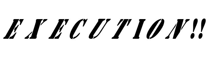 AustralianFlyingCorpsStencilB  Free Fonts Download