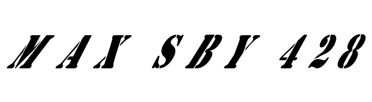 AustralianFlyingCorpsStencilB  Free Fonts Download