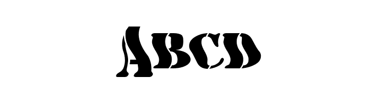 AustralianFlyingCorpsStencilF  Free Fonts Download