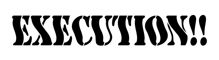 AustralianFlyingCorpsStencilF  Free Fonts Download