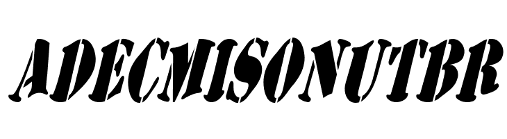 AustralianFlyingCorpsStencilSB  Free Fonts Download