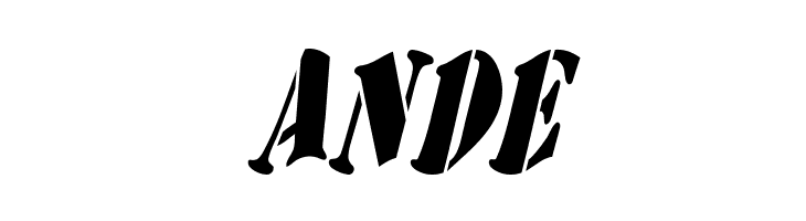 AustralianFlyingCorpsStencilSB  Free Fonts Download