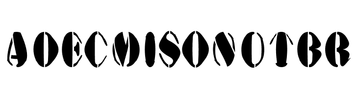 AustralianFlyingCorpsStencilA  Free Fonts Download