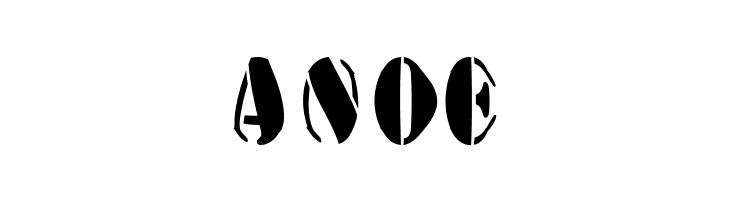 AustralianFlyingCorpsStencilA  Free Fonts Download