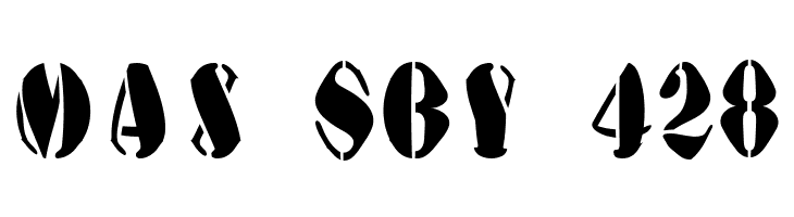 AustralianFlyingCorpsStencilA  Free Fonts Download