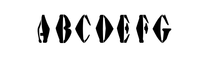 AustralianFlyingCorpsStencilG  Free Fonts Download
