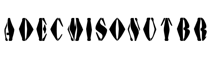 AustralianFlyingCorpsStencilG  Free Fonts Download