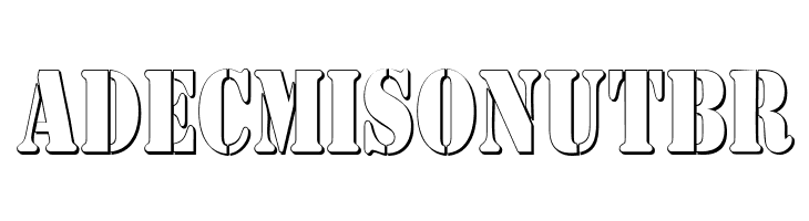 AustralianFlyingCorpsStencilC  Free Fonts Download