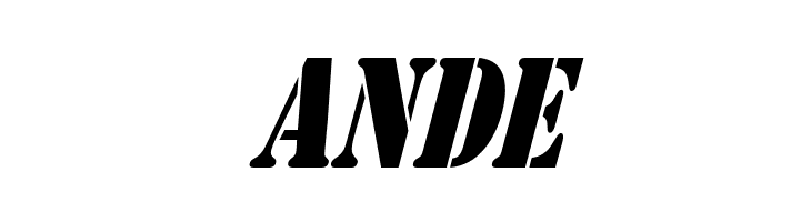 AustralianFlyingCorpsStencilS  Free Fonts Download