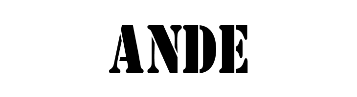 AustralianFlyingCorpsStencil  Free Fonts Download