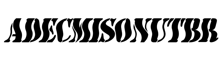 AustralianFlyingCorpsStencilSC  Free Fonts Download