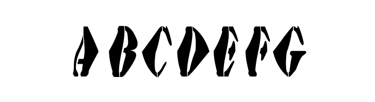 AustralianFlyingCorpsStencilSE  Free Fonts Download