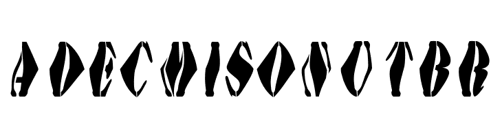 AustralianFlyingCorpsStencilSE  Free Fonts Download