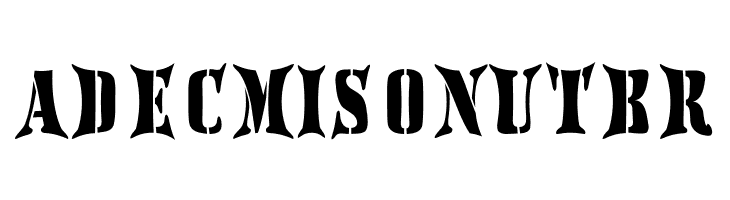 AustralianFlyingCorpsStencilH  Free Fonts Download