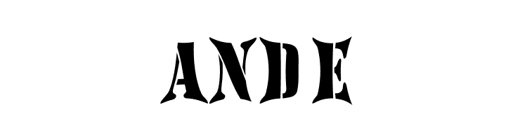 AustralianFlyingCorpsStencilH  Free Fonts Download