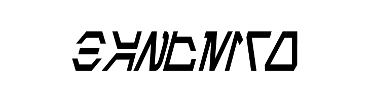 Aurebesh Condensed Bold Italic  Free Fonts Download