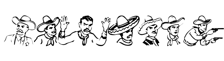 Cowboy Clips  Free Fonts Download