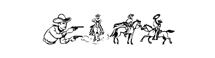 Cowboy Clips  Free Fonts Download