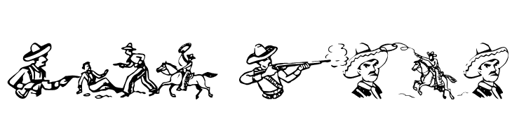 Cowboy Clips  Free Fonts Download