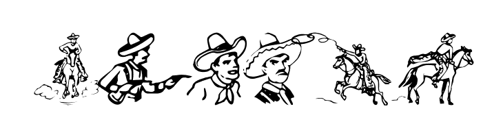 Cowboy Clips  Free Fonts Download